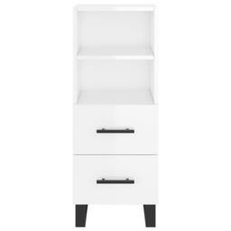 Berkfield Home Sideboard High Gloss White 34.5x34x90 cm Engineered Wood - thumbnail 6