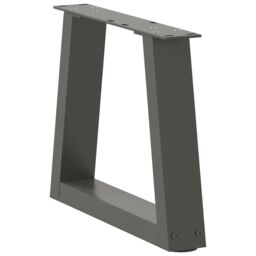 Berkfield Home Dining Table Legs V-Shape 2 pcs Anthracite 40x(30-31.3) cm Steel in Black - thumbnail 4
