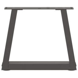 Berkfield Home Dining Table Legs V-Shape 2 pcs Anthracite 40x(30-31.3) cm Steel in Black - thumbnail 5