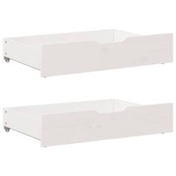 Berkfield Home Daybed with Trundle & Drawers without Mattress White 90x200 cm - thumbnail 6