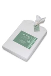 BHS Bamboo White 38cm Deep Fitted Sheet - Size: Double - thumbnail 2