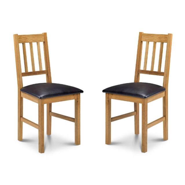 Cheshire Valenza Premium Oak Dining Chairs - Set of 2 in Light Oak - image 1