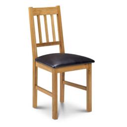 Cheshire Valenza Premium Oak Dining Chairs - Set of 2 in Light Oak - thumbnail 2