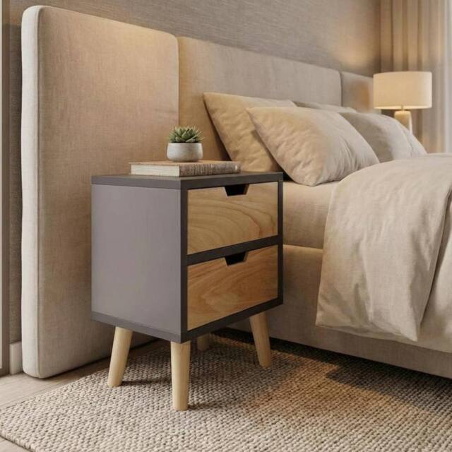 Garden Greatness Scandinavian Style Two Drawer Cabinet in Brown - Size: 1 Pack - image 1