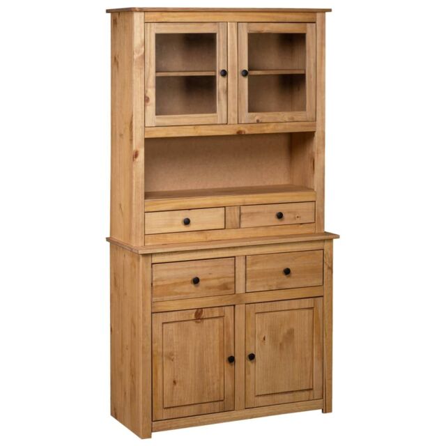 Berkfield Home Highboard 93x40.5x180 cm Solid Pine Panama Range in Brown - image 1
