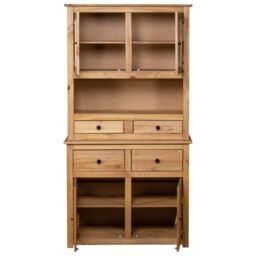 Berkfield Home Highboard 93x40.5x180 cm Solid Pine Panama Range in Brown - thumbnail 4