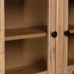 Berkfield Home Highboard 93x40.5x180 cm Solid Pine Panama Range in Brown - thumbnail 5