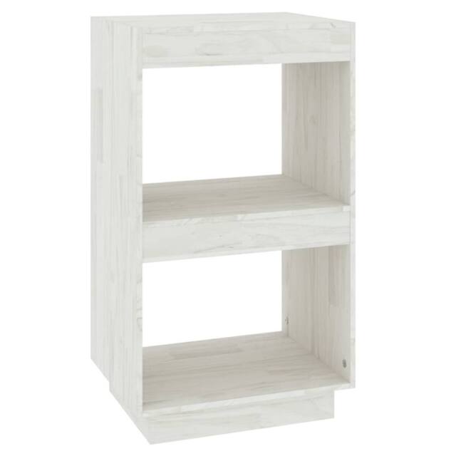 Berkfield Home Book Cabinet White 40x35x71 cm Solid Pinewood - Size: 40 x 35 x 71 cm - image 1