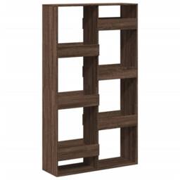 Berkfield Home Room Divider Brown Oak 100x33x175 cm Engineered Wood - Size: 100 x 33 x 175 cm - thumbnail 3