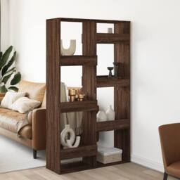 Berkfield Home Room Divider Brown Oak 100x33x175 cm Engineered Wood - Size: 100 x 33 x 175 cm - thumbnail 2