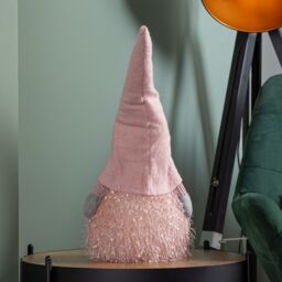 Samuel Alexander 30cm Christmas Female Gonk with LED Light - Pink Hat - thumbnail 8