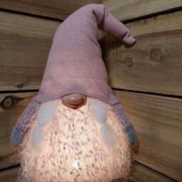 Samuel Alexander 30cm Christmas Female Gonk with LED Light - Pink Hat - thumbnail 2