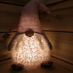 Samuel Alexander 30cm Christmas Female Gonk with LED Light - Pink Hat - thumbnail 3