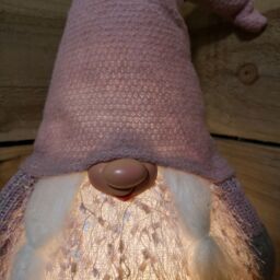 Samuel Alexander 30cm Christmas Female Gonk with LED Light - Pink Hat - thumbnail 4