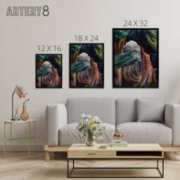 "Artery8 Emily Carr Forest British Columbia Framed Canvas Wall Art Print - Size: W12"" x H16""" - thumbnail 4