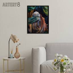 "Artery8 Emily Carr Forest British Columbia Framed Canvas Wall Art Print - Size: W12"" x H16""" - thumbnail 3