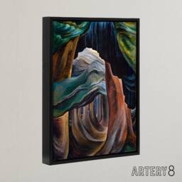 "Artery8 Emily Carr Forest British Columbia Framed Canvas Wall Art Print - Size: W12"" x H16""" - thumbnail 2