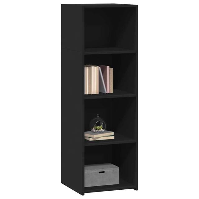 Berkfield Home Highboard Black 40x41x124 cm Engineered Wood - Size: 40 x 41 x 124 cm - image 1