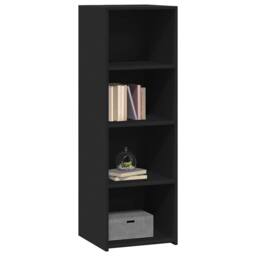 Berkfield Home Highboard Black 40x41x124 cm Engineered Wood - Size: 40 x 41 x 124 cm - thumbnail 1
