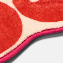OHS Cherry Bow Novelty Bath Mat Soft Velvet Quick Dry Non-Slip Shower Rug - thumbnail 6