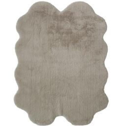 THE RUGS Luxury Soft Feel Faux Fur in Natural in Light Brown - Size: 70 cm x 90 cm - thumbnail 6