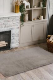 THE RUGS Luxury Soft Feel Faux Fur in Natural in Light Brown - Size: 70 cm x 90 cm - thumbnail 2