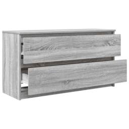 Berkfield Home TV Cabinet Grey Sonoma 100x35x54 cm Engineered Wood - Size: 100 x 35 x 54 cm - thumbnail 5