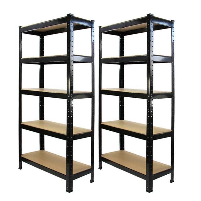 Monstershop Monster Racking T-Rax Heavy Duty Shelving Units, Black, 75cm W, 30cm in Black - image 1