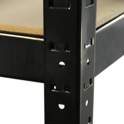Monstershop Monster Racking T-Rax Heavy Duty Shelving Units, Black, 75cm W, 30cm in Black - thumbnail 6
