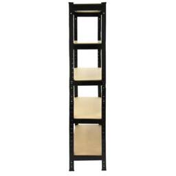 Monstershop Monster Racking T-Rax Heavy Duty Shelving Units, Black, 75cm W, 30cm in Black - thumbnail 4