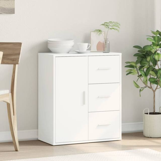Berkfield Home Sideboard White 60x31x70 cm Engineered Wood - Size: 60 x 31 x 70 cm - image 1