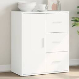 Berkfield Home Sideboard White 60x31x70 cm Engineered Wood - Size: 60 x 31 x 70 cm - thumbnail 2