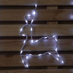 Samuel Alexander 1.2 x 1.1m Christmas Window Curtain Light with 327 Cool White LEDs - thumbnail 6