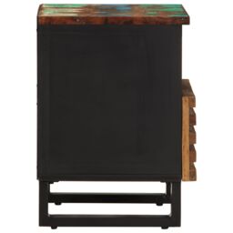 Berkfield Home Bedside Cabinets 2 pcs 40x33x46 cm Solid Wood Reclaimed in Brown - Size: 40 x 33 x 46 cm - thumbnail 5
