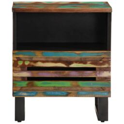 Berkfield Home Bedside Cabinets 2 pcs 40x33x46 cm Solid Wood Reclaimed in Brown - Size: 40 x 33 x 46 cm - thumbnail 4