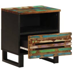 Berkfield Home Bedside Cabinets 2 pcs 40x33x46 cm Solid Wood Reclaimed in Brown - Size: 40 x 33 x 46 cm - thumbnail 3