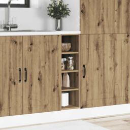 Berkfield Home Bottom Cabinet Artisan Oak 20x44, 5x81, 5 cm Engineered Wood in Brown - thumbnail 3