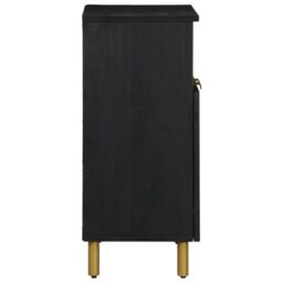 Berkfield Home Sideboard Black 60x33x75 cm Engineered Wood - Size: 60 x 33 x 75 cm - thumbnail 4