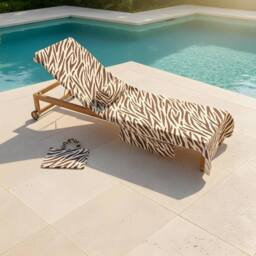 OHS Printed Beach Towel in a Bag with Inflatable Bolster Pillow Set - thumbnail 2