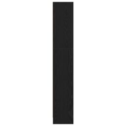 Berkfield Home Black Oak Bookcase - 60 x 24 x 143 cm - Made from Engineered Wood - thumbnail 7