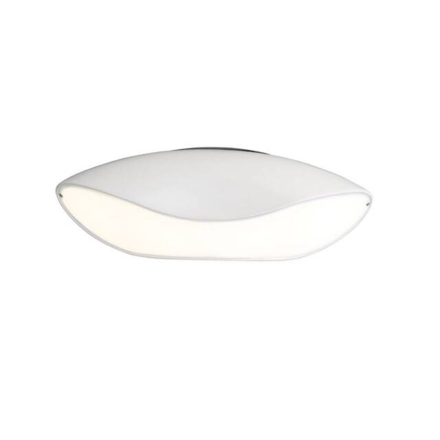 Netlighting Pasion Oval Ceiling 4 Light E27 Gloss WhitePolished Chrome in White - image 1