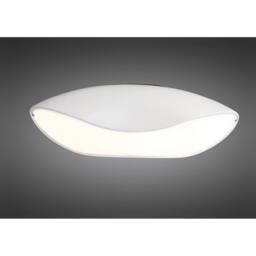 Netlighting Pasion Oval Ceiling 4 Light E27 Gloss WhitePolished Chrome in White - thumbnail 2