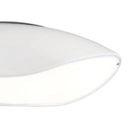 Netlighting Pasion Oval Ceiling 4 Light E27 Gloss WhitePolished Chrome in White - thumbnail 5