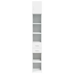 Berkfield Home Slim Storage Cabinet White 30x42.5x225 cm Engineered Wood - thumbnail 4