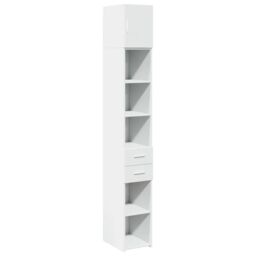 Berkfield Home Slim Storage Cabinet White 30x42.5x225 cm Engineered Wood - thumbnail 2