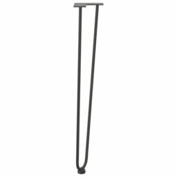 Berkfield Home Hairpin Table Legs 4 pcs Anthracite 72 cm Solid Steel in Black - thumbnail 6