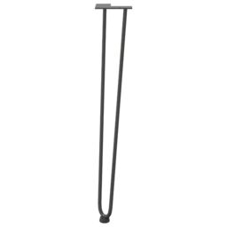 Berkfield Home Hairpin Table Legs 4 pcs Anthracite 72 cm Solid Steel in Black - thumbnail 5