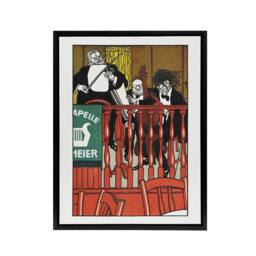 "Artery8 Salon Orchestra Meier Musicians Moriz Jung Framed Canvas Wall Art - Size: W12"" x H16""" - thumbnail 1