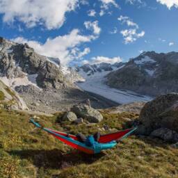 Ticket To The Moon King Size Hammock - Garden Hammock in Navy - thumbnail 5