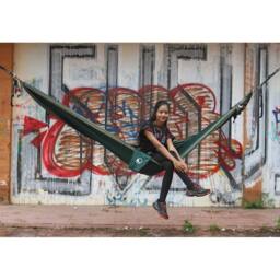 Ticket To The Moon King Size Hammock - Garden Hammock in Navy - thumbnail 3